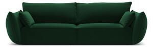 Divano verde scuro con rivestimento in velluto 208 cm Vanda – Mazzini Sofas