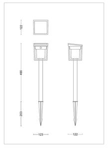 Philips - Lampada solare LED con sensore BLAISE LED/1,5W/3,7V 3000K IP44