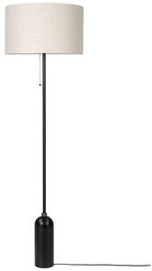 Lampada da terra GUBI, dimmerabile, Nero, Soggiorno, Marmo