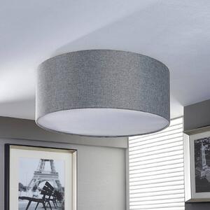 Lindby Pitta - lampada da soffitto argento effetto lino