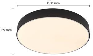 Lindby Simera plafoniera LED 50cm, nero