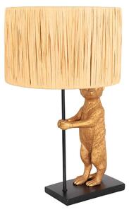 Anne Lighting - lampada da tavolo - Animaux - nero - erba plastica metallo - lampada a forma di animale - E27 - 3712ZW