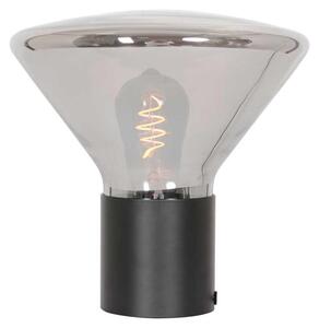 Steinhauer - lampada da tavolo - Ambiance - nero - vetro metallo vetro fumé - Ø 26cm - E27 - 3401ZW