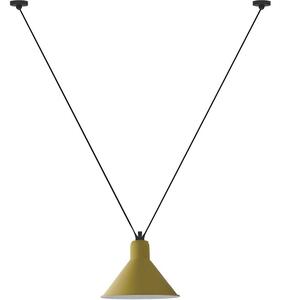 Lampada a sospensione Lampe Gras, Giallo, Soggiorno, Metallo