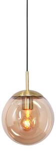 Steinhauer - lampada a sospensione - Bollique LED - ambra - vetro metallo - Ø 25cm - E27 - 3497ME