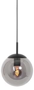 Steinhauer - lampada a sospensione - Bollique - nero - vetro metallo - Ø 25cm - E27 - 3497ZW