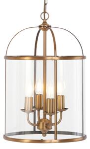 Steinhauer - lampada a sospensione - Pimpernel - bronzo - vetro metallo - Ø 31cm - E14 - 5972BR