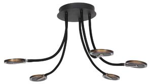 Steinhauer - plafoniera - Turound - nero - metallo - Ø 92cm - LED - 3376ZW