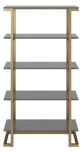 Scaffale in grigio-oro Ella Camila - CosmoLiving by Cosmopolitan