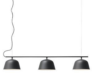 Lampada a sospensione Muuto, Nero, Sala da pranzo, Alluminio