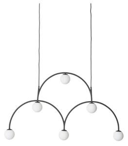 Lampada a sospensione Pholc, Nero, Sala da pranzo, Metallo