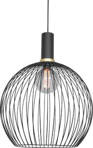 Mexlite - lampada a sospensione - Aureole - nero - metallo - Ø 42cm - E27 - 3068ZW