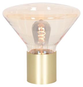 Steinhauer - lampada da tavolo - Ambiance - ambra - vetro metallo - Ø 26cm - E27 - 3401ME
