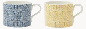 Set di 4 tazze in porcellana Beauty of Life