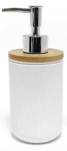 Dispenser per sapone bianco in plastica 91 ml Smart – douceur d'intérieur