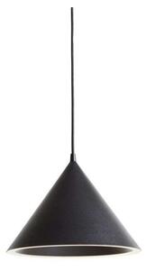 Lampada a sospensione Woud, Nero, Sala da pranzo, Alluminio