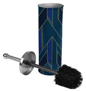 Scopino WC blu scuro in metallo Achille – douceur d'intérieur