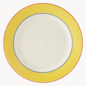 Set di 4 piatti piani in Fine China Calypso Yellow