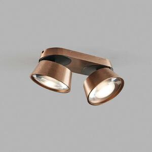 Plafoniera LIGHT-POINT, Bronzo / Ottone anticato, Soggiorno, Alluminio