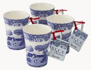 Set di 4 tazze Blue Italian