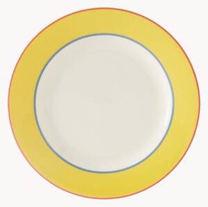 Set di 4 piatti da colazione in Fine China Calypso Yellow Side