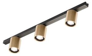 Plafoniera LIGHT-POINT, dimmerabile, Dorato / Ottone, Soggiorno, Alluminio