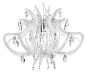 Lampada a sospensione Slamp, Bianco, Sala da pranzo, Plastica