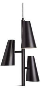 Lampada a sospensione Woud, Nero, Soggiorno, Metallo
