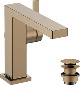 Hansgrohe Tecturis E Fine Mitigeur monocommandé pour lavabo 110, saillie 155mm, garniture de vidage Push-Open, CoolStart, EcoSmart+, 73020140, 73020140
