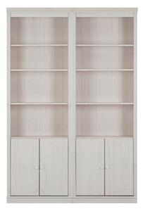 Libreria in legno di pino bianco 148x223 cm Anita - Støraa