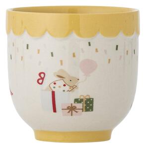 Tazza per bambini gialla e color crema in gres 150 ml Celebrate – Bloomingville Mini
