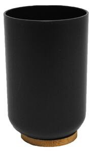 Portaspazzolino nero in plastica Smart – douceur d'intérieur