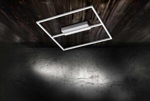 Lampada da soffitto INIGO di Paul Neuhaus, acciaio, 1 pannello LED da 28W, 3000K, lampada per interni, grado di protezione IP20