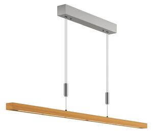 Lampada a sospensione Quitani, Nora, dimmerabile, Legno, Soggiorno, Legno, Moderno