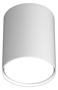 Plafoniera Moderna Cilindrica Shape Metallo Bianco 1 Luce Gx53 10Cm