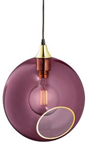 Lampada a sospensione DESIGN BY US, Ballroom XL, dimmerabile, Viola, Soggiorno, Vetro, Design