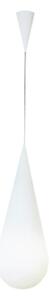 Lampada a sospensione Rotaliana, Goccia, dimmerabile, Bianco, Soggiorno, Vetro, Design