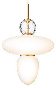 Lampada a sospensione Nuura Aps, Rizzatto 43, dimmerabile, Bianco, Soggiorno, Vetro, Design