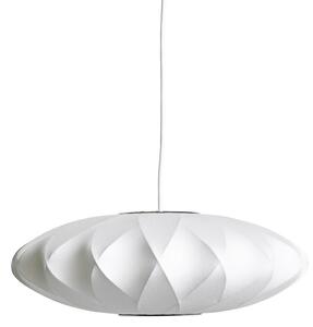 Lampada a sospensione HAY, Nelson Saucer Bubble Crisscros, dimmerabile, Bianco, Soggiorno, Plastica, Design
