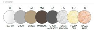 Applique Moderna Decorativa Eccentric Metallo Sabbia
