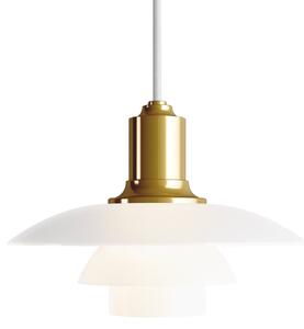 Lampada a sospensione Louis Poulsen, PH 2/1, dimmerabile, Dorato / Ottone, Soggiorno, Vetro, Design