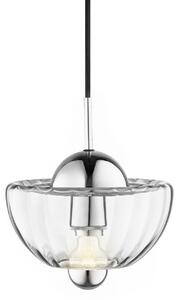 Lampada a sospensione DESIGN BY US, Lotus, dimmerabile, Trasparente, Soggiorno, Vetro, Design