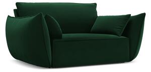 Poltrona verde scuro con rivestimento in velluto Vanda – Mazzini Sofas