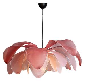 Lampada a sospensione By Rydéns, Lou Lou, dimmerabile, Rosa / Rosé, Soggiorno, Tessuto / Tessile