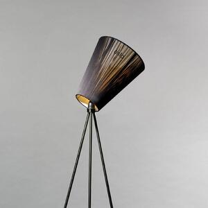 Lampada da terra Northern, Oslo Wood, dimmerabile, Nero, Soggiorno, Tessuto / Tessile, Design