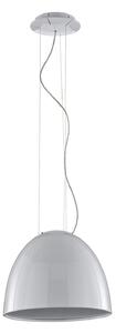 Lampada a sospensione Artemide, Nur Mini Gloss, dimmerabile, Bianco, Soggiorno, Metallo, Design