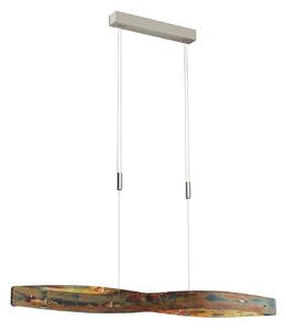 Lampada a sospensione Quitani, Lian, dimmerabile, Marrone / Ruggine, Soggiorno, Metallo, Design