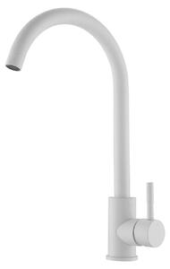 Rubinetto da cucina bianco con bocchetta girevole, modello PEG8044-32