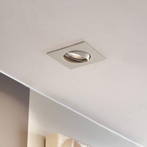 PRIOS Luci da incasso Fibur, beige, 9 cm, GU10, confezione 10 Fibur PRIOS, dimmerabile, Crema / Ambra, Soggiorno / Sala da pranzo, Metallo, Moderno