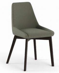 Sedia Imbottita , telaio in Legno Massello di Noce Modello VERA Dimensioni 62x49,8x h 87 cm colore colore Verde